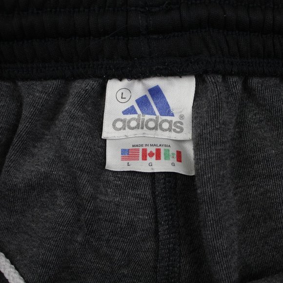 Adidas Black Drawstring Waist Jogger Sportswear Athletic Track Pants sz L - Picture 4 of 6